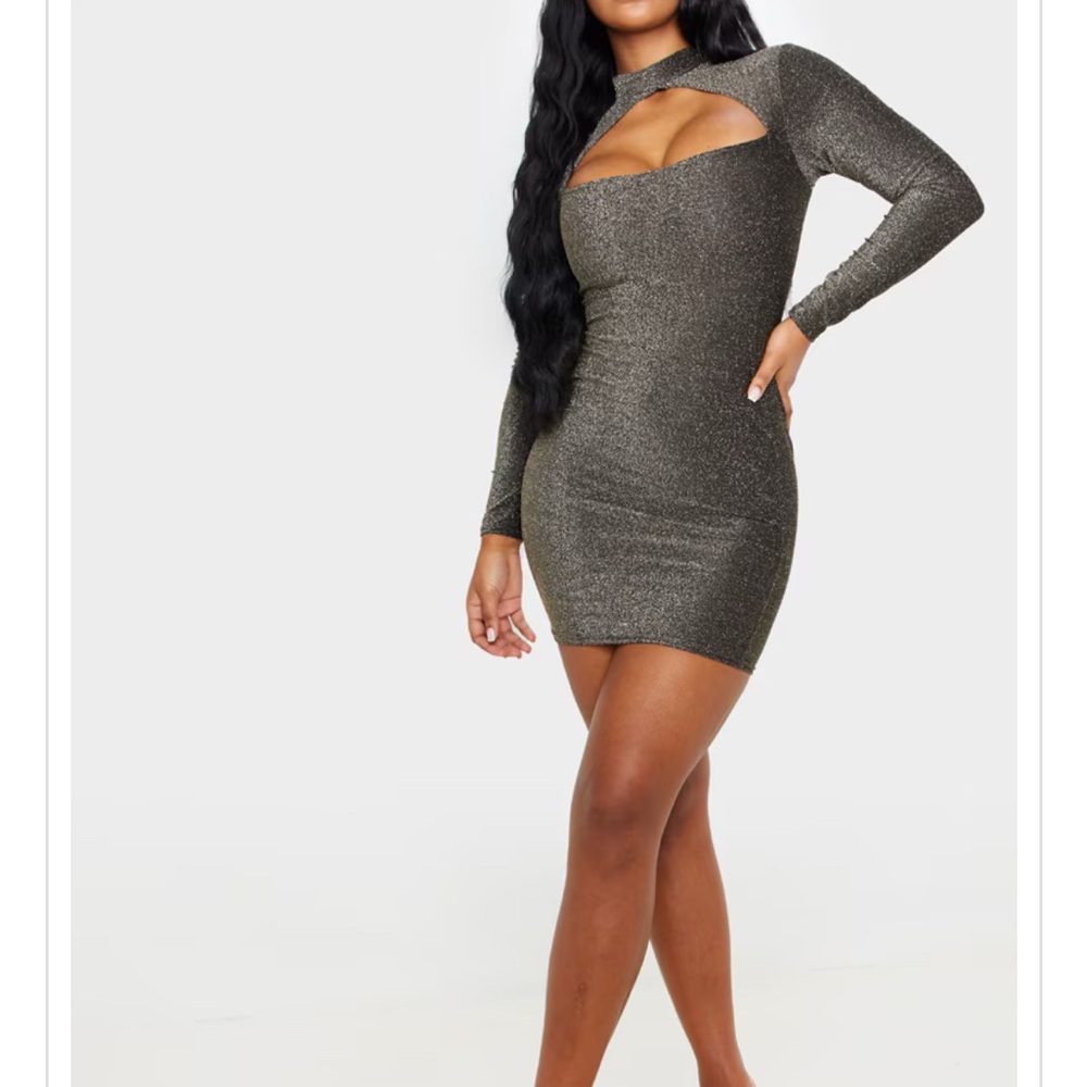 Sparkly PrettyLittleThing dress. Size 4